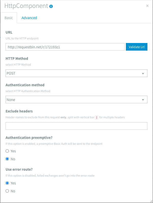 HTTP Component example